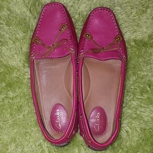 EUC Clark Artisan loafers! Pink 7.5